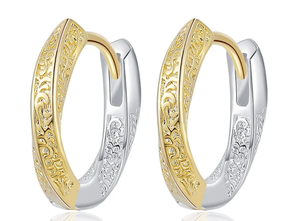 golden love  100% Real Pure 925 Sterling Silver